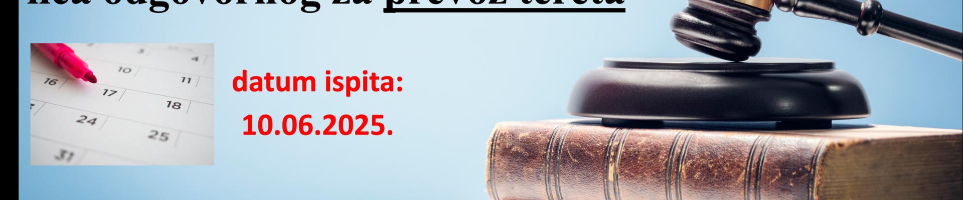 Pripreme za ispit – lice odgovorno za prevoz tereta u drumskom saobraćaju Pripreme za ispit – lice odgovorno za prevoz tereta u drumskom saobraćaju
